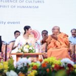 Navya Nair Instagram - Gratitude 🙏🏻 Felt so privileged and honoured to share the dias with the former president his excellency Ramnath Kovindji .. @presidentofindia14 Also felt overwhelmed when he appreciated my speech , infact my joy knew no bounds , like in the pictures i laughed like a kid with tender happiness … Thank you bahrain sncs , gss and bahrain billawas for the wonderfully hosted programme .. Got an oppurtunity to meet the minister of education mr madhu bangarappa @madhu_bangarappa , his excellency dr mohammad bahzad , (undersecretary ministry of foreign affairs ) her excellency @enas_almajed (under secretary ministry of social devolepment ) his excellency ambassador designate Vinod k jacob @vinod.k.jacob.3 , swami sachidananda president sivagiri mutt , chairman bkg holdings and the patron of sreenarayana community mr KG Baburajan ( babu uncle ) . Click by @j_i_j_o_a_m_m_a The Indian School