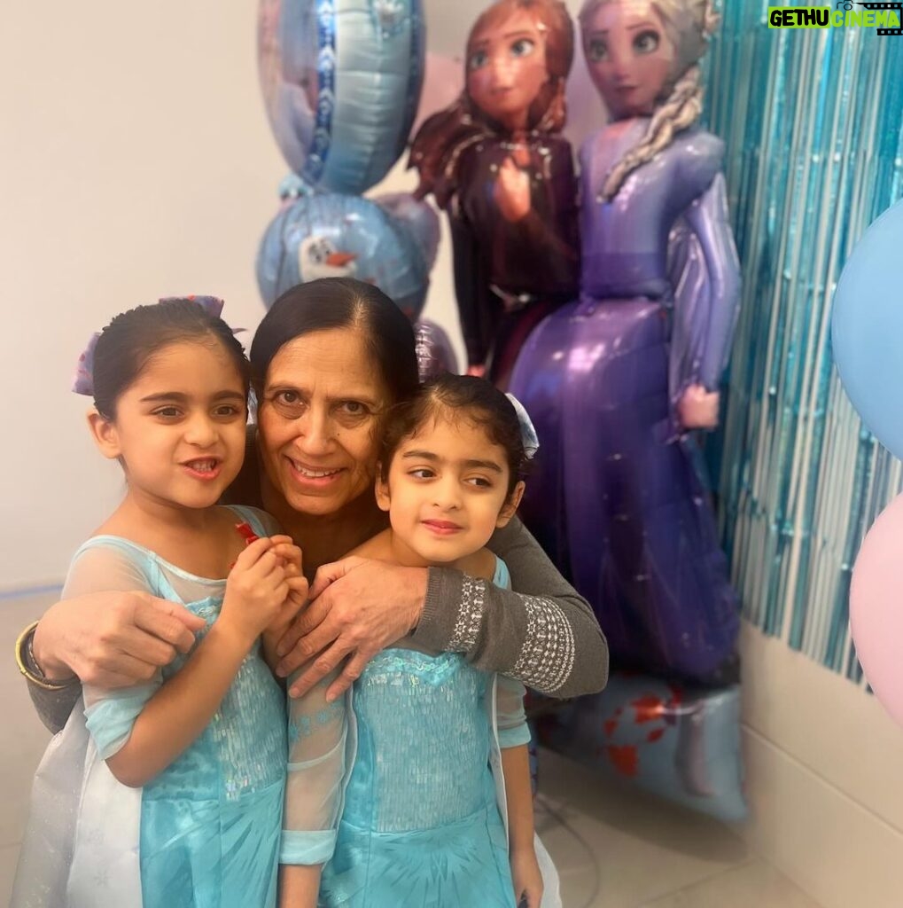 Neeru Bajwa Instagram - Happy Birthday to my #angels #aalia #aakira… we love you ❤