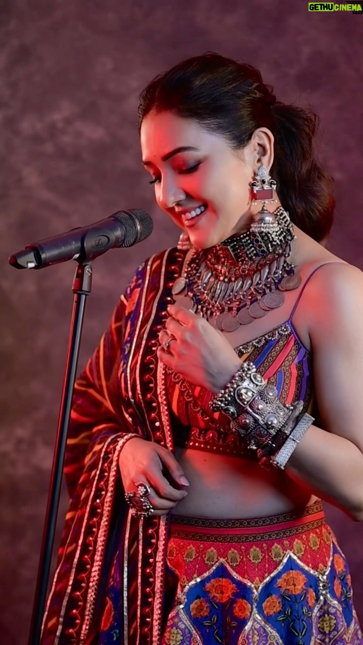 Neeti Mohan Instagram - Thank you for giving massive love to #Shagnaa 🥹❤️ @rochakkohli @ghuggss @mohanshakti @souravsharmaofficial @rmusiclabel @nihaarpandya Outfit : @irrauofficial Accessories : @keiyura_jewelry @the_beta_girl Styling : @shreyandurjastyle Hair : @dwyessh_hairwizard @rasilaravariamua Makeup : @ritickasjalan Photos : @souravsharmaofficial