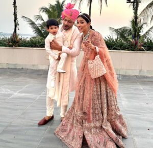 Neeti Mohan Instagram - Overjoyed and Beyond Grateful for such an auspicious occasion in our family. 

Papa had to miss our wedding due to health reasons but this time, in his presence the wedding felt complete. 

Thank you God for this 🙏🏼🥹

We feel blessed, as with folded hands we welcome Thakur Family in our lives. 

Welcome home @whokunalthakur 🌹🫶🏻

Ab tum bhi Mohana gaye ho! 

Golu! our choti bacchi @muktimohan wishing you a lifetime of happiness, prosperity and love ❤️ 

Sabka khayaal rakhna aur apna sabse zyaada.

Mud ke na dekho Dilbaro 😥

#KunalKoMiliMukti

Thank you for capturing these precious moments @themadeinheaven 🫶🏻