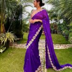Neeti Mohan Instagram - Pur-Pal Happiness 💜 Wishing everyone Love,Light and Prosperity 🪔✨ #HappyDiwali #TreeOfLife Styled by @shreyandurjastyle Thank you for this amazing custom look @nehagursahani.india @offbeatmediain Jewellery @kushalsfashionjewellery @rubans.in