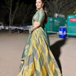 Neeti Mohan Instagram - 💛💚💛💚 Outfit: @mimamsaa Jewellery: @koharbykanika Stylist: @stylebysaachivj Team: @styledbynikinagda @sanzimehta777 @muskaanparakh Make up : @ritickasjalan Hair : @dwyessh_hairwizard Jamnagar Gujrat India