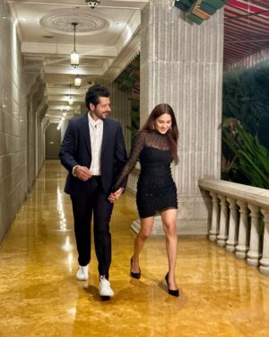 Neeti Mohan Instagram - Happy 5th Anniversary my Valentine 💌 ♾️ 

Meeting you, holding your hand and making a life together is like walking through a dream. With each passing year, my heart only grows deeper in love,respect and gratitude for you. You’re my rock, my strength and my main. Here’s to countless years of togetherness, parenthood and date nights.
I love you ❤️ @nihaarpandya