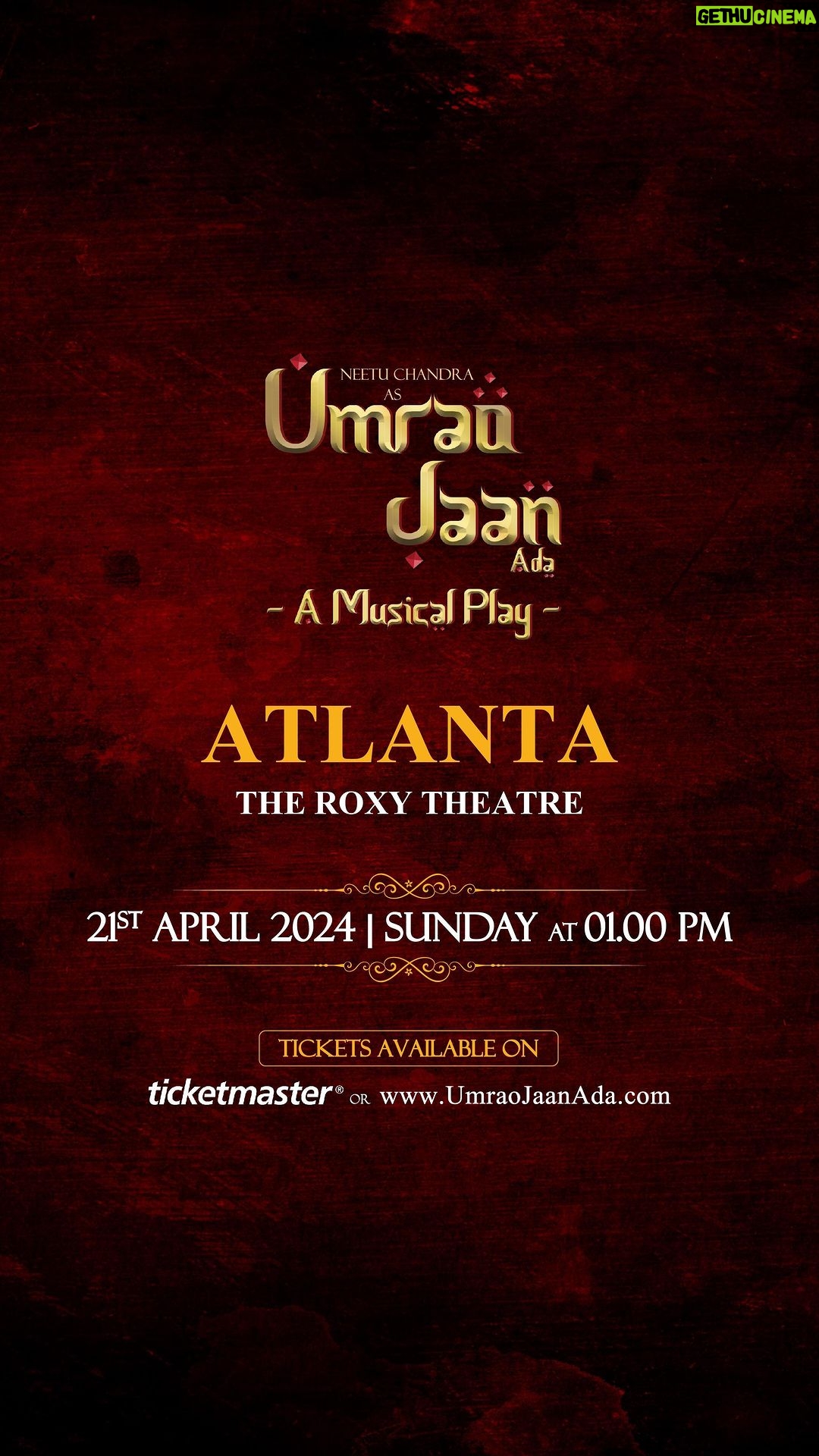 Neetu Chandra Instagram - Get ready, Atlanta! Experience the magic of 'Umrao Jaan Ada' live at the Roxy Theater on April 21st! Secure your tickets now at Ticketmaster or www.UmraoJaanAda.com @meit23shah @umraojaan @nituchandrasrivastava @rajeev.goswami @irfanksiddiqui @gravityzeroent @salimmerchant @salimsulaimanmusic @sulaiman.merchant @stu_telang @sandip.blocks @dotblocks.india @pankajrkothari . . #UmraoJaanAda #UmraoJaanAdaOnTour #NorthAmericaTour #GetReadyForMagic #WestEndExperience