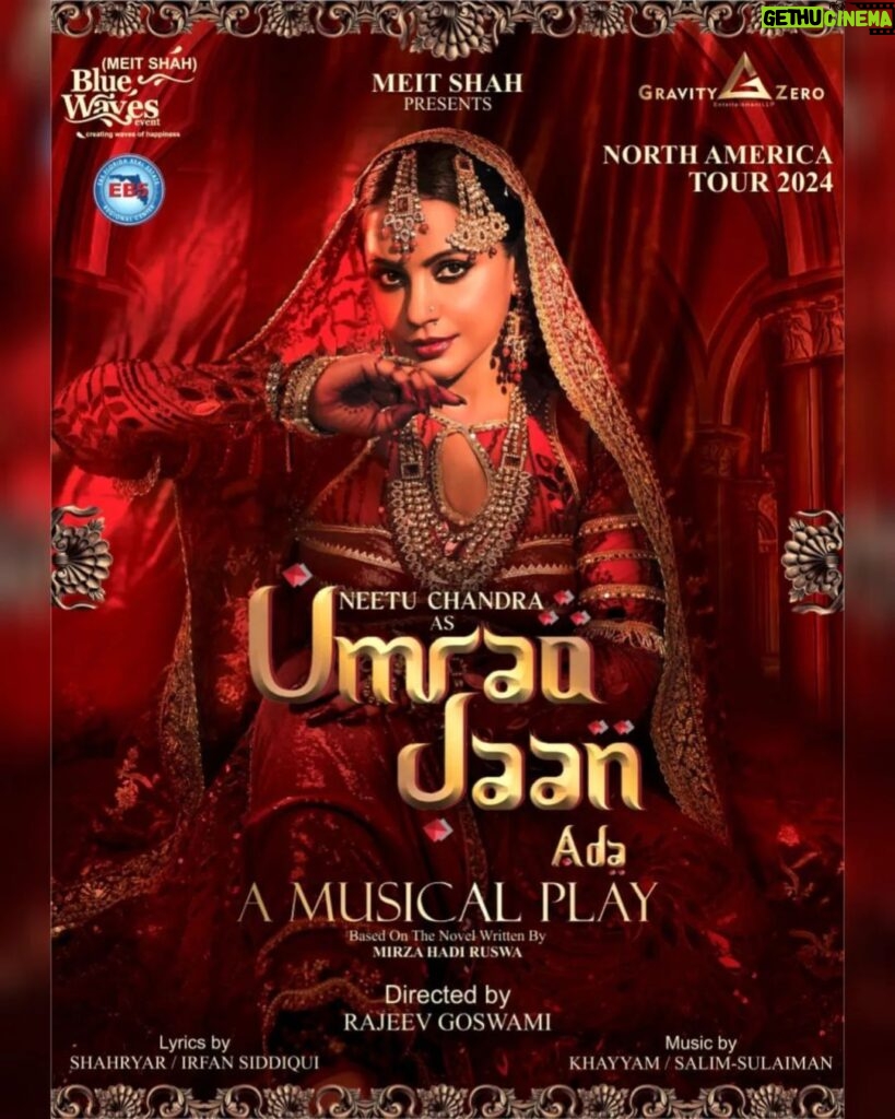 Neetu Chandra Instagram - Wishing best of luck to our brand ambassador for the announcement of, the North America tour, 2024 of "Umrao Jaan Ada," a musical play starring Indian Hollywood actress Neetu Chandra. Based on the novel by Mirza Hadi Ruswa! Show your love and give your Best Wishes! ❤ #PatnaPirates #PiratePanti #PirateHamla #GardaUdaDenge #nituchandra