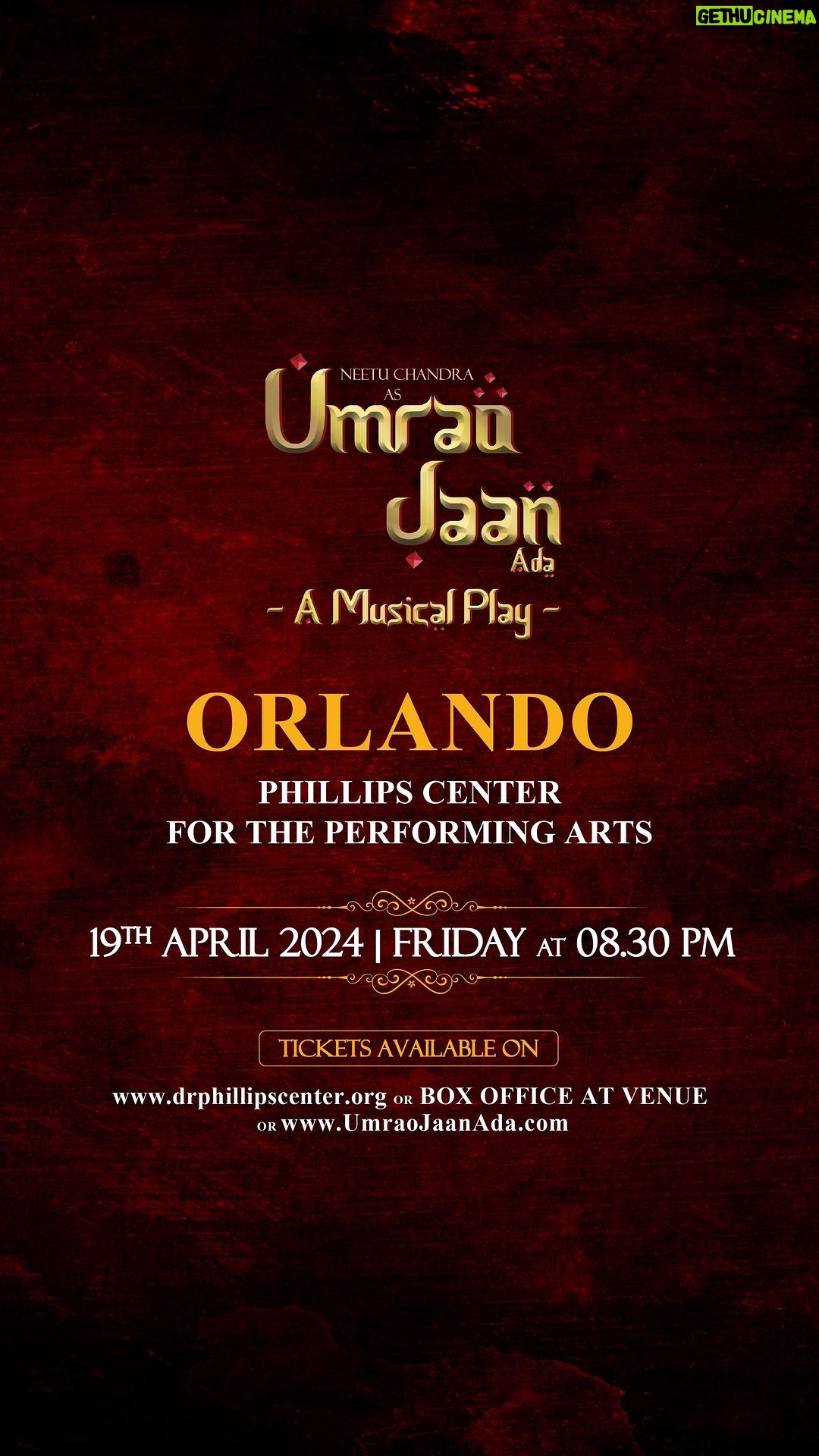 Neetu Chandra Instagram - Meit Shah presents 'Umrao Jaan Ada: A Musical Play' live in Orlando at Dr Phillips Center for the Performing Arts on April 19th. Reserve your seats now at www.drphillipscenter.org or www.UmraoJaanAda.com Don't miss this enchanting blend of love and music! @meit23shah @umraojaan @nituchandrasrivastava @rajeev.goswami @irfanksiddiqui @gravityzeroent @salimmerchant @salimsulaimanmusic @sulaiman.merchant @stu_telang @sandip.blocks @dotblocks.india @pankajrkothari . . #umraojaanada #umraojaanadaontour #northamericatour #westendexperience #aprilmayjune2024