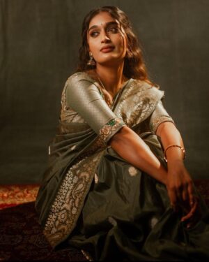 Niharika Nm Instagram - Okay now just have to find one groom👀 

Wearing @warpnweftbysagrikarai 
Shot by  @sairaj_prashant_parab 
MUA @skinbysakhshi 
Hair @vhairforu