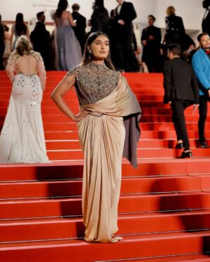 Niharika Nm Instagram - Had the pleasure of watching the world premiere of Kennedy last night at @festivaldecannes ✨
Love love love that Indian cinema is being celebrated in the same prestigious Grand Lumiere Theatre as Martin Scorsese, Wes Anderson movies. Big win for India 🇮🇳

So proud @anuragkashyap10 @zeestudiosofficial  @goodbadfilmsofficial 👏🏻

Wearing @shantanunikhil 
Jewelry @outhousejewellery