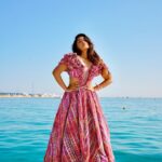 Niharika Nm Instagram - Took my resting beach face in a beachy fit to the @fentybeauty party ✨ Wearing @shantanunikhil Jewelry @outhousejewellery Hair @signecannes Shot by @vivianambrose Cannes, France - French Riviera