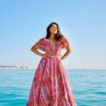 Niharika Nm Instagram - Took my resting beach face in a beachy fit to the @fentybeauty party ✨ Wearing @shantanunikhil Jewelry @outhousejewellery Hair @signecannes Shot by @vivianambrose Cannes, France - French Riviera