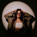 Niharika Nm Instagram - The ajab si adayein in my aankhey is actually partial blindness coz I can’t see without glasses. 🫠 📸@vivianambrose 💃 @shravyavarma 🧥 @balavofficial