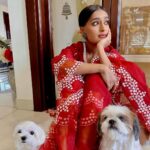 Niharika Nm Instagram - Happy Diwali from me and my rascals to you and yours 🪔✨❤️ Wearing @theloom.in Home!