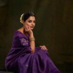 Nikhila Vimal Instagram - Sit pretty 💜 Photography & post production @plan.b.actions @jibinartist Styling - @Styledbysmiji Makeup - @femy_antony__ Outfit- @zebein.india Camera team @dayonphotos @abishek_ps @nijunair_