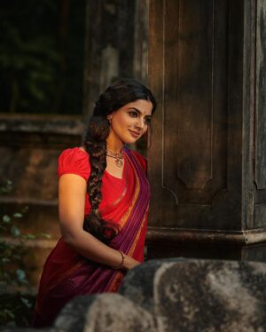 Nikhila Vimal Instagram - ♥️

Photography & post production @plan.b.actions @jibinartist 

Styling - @Styledbysmiji 

Makeup - @femy_antony__ 

Outfit- @cliosilk 

Jewellery - @sangeetha916gold 

Camera team @dayonphotos @abishek_ps @nijunair_