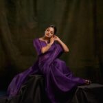 Nikhila Vimal Instagram - Sit pretty 💜 Photography & post production @plan.b.actions @jibinartist Styling - @Styledbysmiji Makeup - @femy_antony__ Outfit- @zebein.india Camera team @dayonphotos @abishek_ps @nijunair_