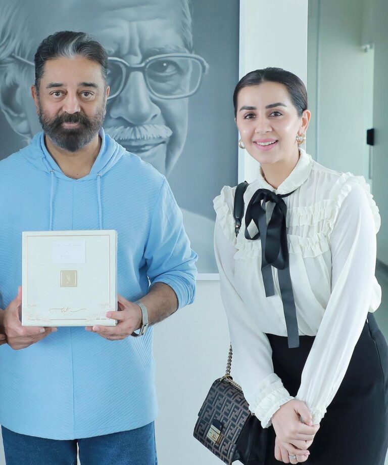 Nikki Galrani Instagram - Happy Birthday to the legendary & the most inspiring @ikamalhaasan sir ♥️ Wishing you a year filled with great health, happiness & continued success 🙏🏻✨ #UlagaNayagan