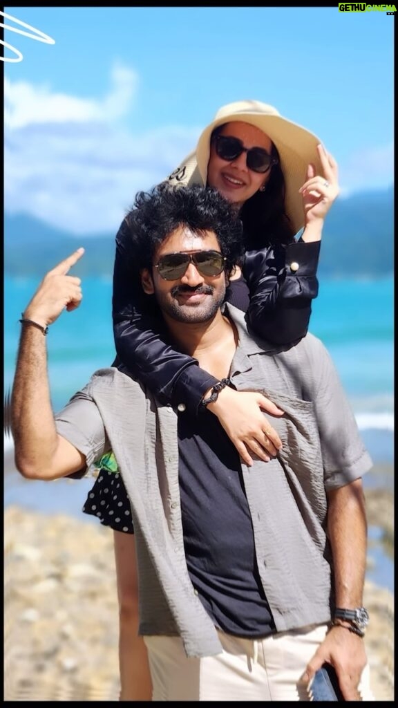 Nikki Galrani Instagram - More smiles, more love, more us 🧿♥ Happy Valentines Day @aadhiofficial 😘