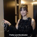 Nina Dobrev Instagram - Nina Dobrev understood the assignment with this sparkly black ensemble for #NYFW. 😍 Earlier this week, we got to spend some time with the actress as she got ready for the Michael Kors show. Director: @ali.farooqui23