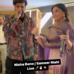 Nisha Bano Instagram – 🎤💥✌🏻 

#nishabano #sameermahi #live #desiqueen #duet #reels