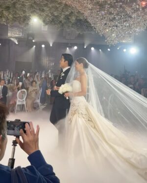 Nittha Jirayungyurn Instagram - Biggest Congratsss!! ดีใจด้วยมากๆเลยยกับทั้งคู่🥰💗 @kimmy_kimberley @mark_prin so sweettttt #markkimthewedding