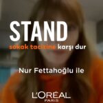 Nur Fettahoğlu Instagram – Dünyadaki kadınların % 78’inin sokak tacizine uğradığını biliyor muydunuz? Sokak tacizine uğrayanlar kadar tanık olanlar da, böyle bir durumda ne yapacaklarını bilmiyor. 
Ama doğru metotlarla bu soruna güvenli bir şekilde karşı durmak zor değil. Bunun için, global misyonu kadınlara güç vermek olan L’Oréal Paris, sivil toplum kuruluşu Hollaback ile birlikte StandUp 5D eğitim programını geliştirdi. Ben de 5D eğitimini alarak sokak tacizine karşı durmak için geliştirilen bu metotların ne kadar basit, etkili ve aynı zamanda gerekli olduğunu öğrendim. 
Standup-turkiye.com websitesinden çok kolay ve hızlı tamamlayabileceğin, herkese açık 5D eğitimine şimdi katılma sırası sende! Birlikte, sokak tacizine karşı dur diyebiliriz. Çünkü biz, hepimiz buna değeriz. #SokakTacizineKarşıDur #WeStandUp @lorealparis