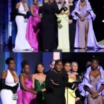 Oprah Winfrey Instagram - Yesterday was our final award show for @thecolorpurple and the film took home 11 @naacpimageawards! Thank you NAACP for this honor. Thank you @prada for this work of art your artisans created for me to wear—it was the perfect grand finale. A special shout out to my stylist @annabelleharron who has been gathering purple fabrics and designers since last April. You made it fun. To everyone who watched, sang, danced, wore your own purple, and supported us: THANK YOU! It was our offering to you all. Now off to celebrate with a large order of fries 🍟 💜 (📸: @tyrenredd)
