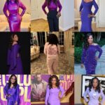 Oprah Winfrey Instagram - Yesterday was our final award show for @thecolorpurple and the film took home 11 @naacpimageawards! Thank you NAACP for this honor. Thank you @prada for this work of art your artisans created for me to wear—it was the perfect grand finale. A special shout out to my stylist @annabelleharron who has been gathering purple fabrics and designers since last April. You made it fun. To everyone who watched, sang, danced, wore your own purple, and supported us: THANK YOU! It was our offering to you all. Now off to celebrate with a large order of fries 🍟 💜 (📸: @tyrenredd)