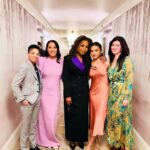 Oprah Winfrey Instagram - From the earliest years in my career, I wanted to create a safe space for LGBTQ+ people to share their stories whether through television, or magazine, or conversations. It’s confounding how limited people were in their prejudices. I got hit with a lot of hate and ignorance when I focused on LGBTQ lives but my intention was clear: Every person deserves to love who they love and be the person they most fully want to be. Thank you @GLAAD for the important work you do but for also honoring me with this year’s Vanguard Award. I dedicate it to my late brother Jeffrey Lee who would’ve loved these liberated times. Thank you @paolopresta and Chilli Pepper for your beautiful words and being a part of my legacy 🏳️‍🌈🙏🏽 Beverly Hilton Hotel, Beverly Hills