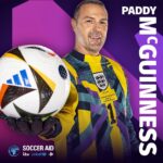 Paddy McGuinness Instagram - Tickets are on sale now for @SoccerAid for UNICEF! I’m back between the sticks this year and cannot wait. Hit the link in @SoccerAid bio get your tickets! 🎟️ Now where did I put that Ralgex? #socceraid #stamfordbridge #england