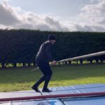 Paddy McGuinness Instagram - 💨 💨💨 You can see from the video how a gust of wind can completely change everything. Whether in an elevator or on a wire, wind is the enemy! Tricky enough when I’m one foot off the ground, not sure how I’ll cope one hundred feet in the air! 😱 @su2cuk #dontlookdown #su2c #highwire
