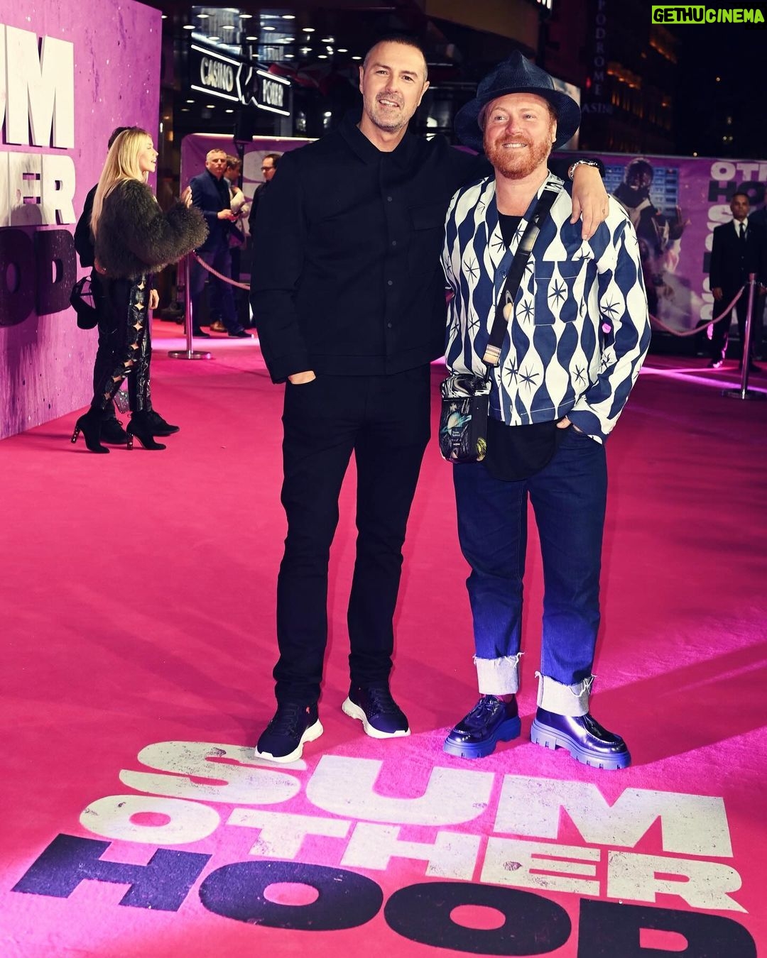 Paddy McGuinness Instagram - Buzzing for my mate @kevbish last night. He’s worked his little pippins off getting @sumotherhood film made. Was lovely for myself and @leighfrancis to share the moment with him at the Prem. Well done to everyone involved. #sumotherhood #film