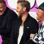 Paddy McGuinness Instagram - Buzzing for my mate @kevbish last night. He’s worked his little pippins off getting @sumotherhood film made. Was lovely for myself and @leighfrancis to share the moment with him at the Prem. Well done to everyone involved. #sumotherhood #film