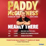 Paddy McGuinness Instagram - Morning just appeared on @gmb to announce my new Ireland tour dates and didn’t get round to mentioning them! 😆 So here they are!!! 👉 Absolutely buzzing to get back over to the Emerald Isle. 💚 #ireland #nearlythere #live