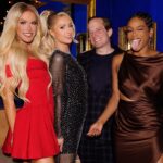 Paris Hilton Instagram - Thank you @TheOnlyJasonLee and @BadGalRiri for hosting such a beautiful dinner for the #HollywoodCares Foundation 💖 I had such a wonderful time being surrounded by incredible philanthropists and advocates who want to create a better world for the next generation! And Jason, thank you again for your kind words, meant so much to me🥹 So proud of you and all the incredible work you are doing for foster children. ❤️ #SlivingForACause ✨ The Little Door