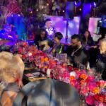 Paris Hilton Instagram - Thank you @TheOnlyJasonLee and @BadGalRiri for hosting such a beautiful dinner for the #HollywoodCares Foundation 💖 I had such a wonderful time being surrounded by incredible philanthropists and advocates who want to create a better world for the next generation! And Jason, thank you again for your kind words, meant so much to me🥹 So proud of you and all the incredible work you are doing for foster children. ❤️ #SlivingForACause ✨ The Little Door
