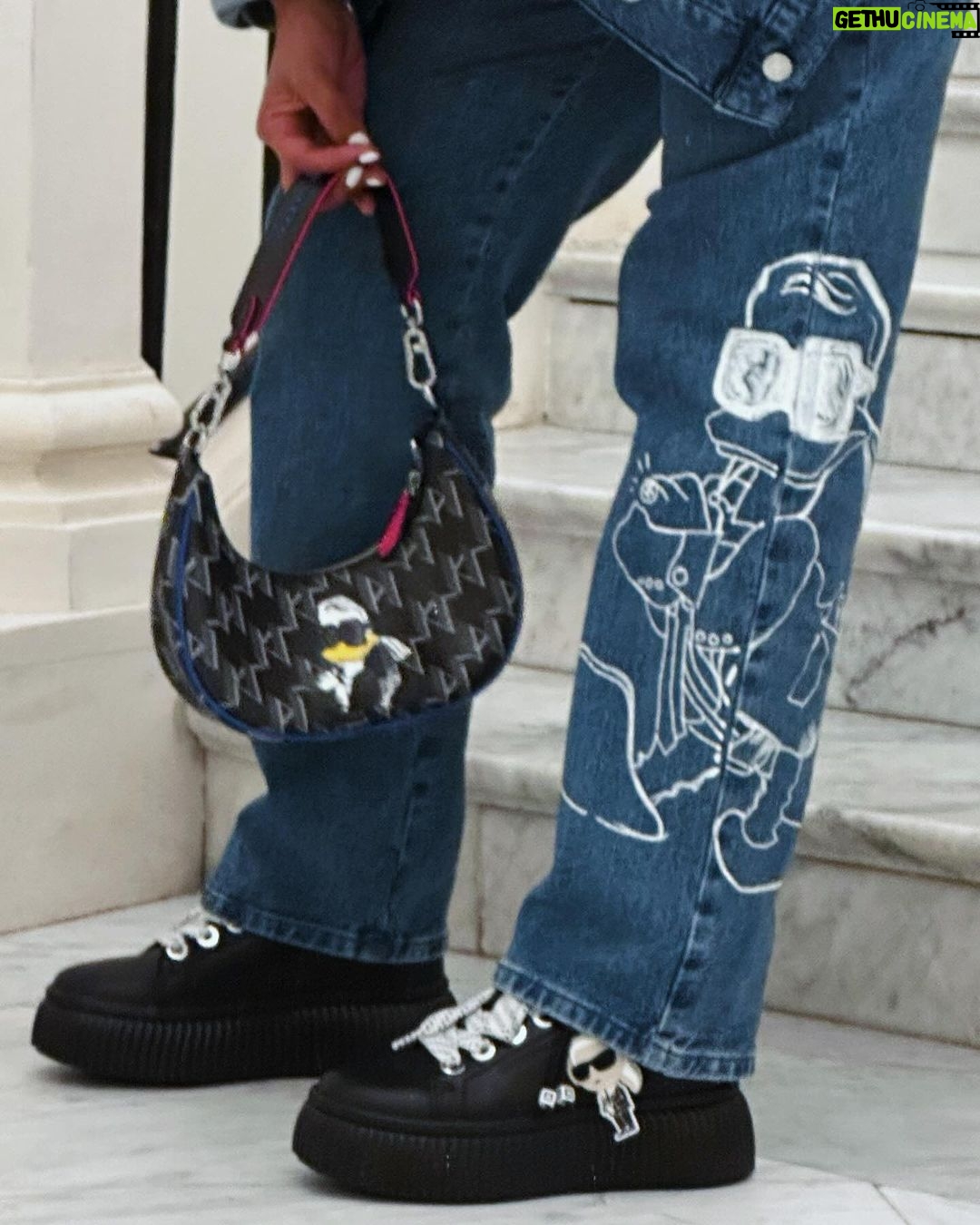 Pearl Thusi Instagram - Disney in Nice… Karl x Disney courtesy of @preview_designer_collection . Nice, France