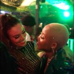 Pearl Thusi Instagram - Celebrating 2 years of @blackrosegin ! 🖤 Thank you for the vibes @rockets.menlyn 🎥 : @partyboycadly Fit : @house_of_deevas PJs: @karllagerfeld @preview_designer_collection Shoes : @preview_designer_collection