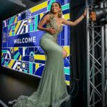 Pearl Thusi Instagram - A big shout out to Bidvest Tank Terminals for the awesome time we had! And the bag! lol. 👗: @gertjohancoetzee 👠: @europaart 📸 : @_anteye MU&H: @graceyhair_official