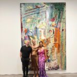 Pearl Thusi Instagram - Artists posing with art. Always a treat seeing you buddy. @russelltovey . Lovely meeting you @pamevelyn . Still wrapping my mind around your sisters name being pearl, and my sisters name being Pam. Is this a parallel universe? Thank you for having me @pacegallery 🤍 Look at my m’khaba 🤍 I’ve never been so carefree in a while! 🥹 Kwazekwamnandi. London, England, UK