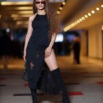 Pearl Thusi Instagram - Black Pearl. Mama Pantha. Boots: @europaart Dress: from @ashluxe @ashluxury by @heliot_emil Bag: @karllagerfeld from @preview_accessories South Africa