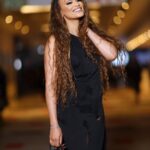 Pearl Thusi Instagram - Black Pearl. Mama Pantha. Boots: @europaart Dress: from @ashluxe @ashluxury by @heliot_emil Bag: @karllagerfeld from @preview_accessories South Africa