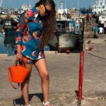 Pearl Thusi Instagram - Baddest fish in the sea 🐠🐋🐬 Fit : @thebemagugu Shoes, shades & bag - @europaart @preview_designer_collection @karllagerfeld Santa Maria Mozambique