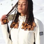 Pearl Thusi Instagram - Pearls on Ice. Entire fit from @preview_designer_collection 🤍 Alpe d'Huez