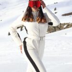Pearl Thusi Instagram - Pearls on Ice. Entire fit from @preview_designer_collection 🤍 Alpe d'Huez