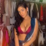 Poonam Pandey Instagram – Christmas vibe in Saree! 😜