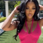 Porsha Williams Guobadia Instagram - Wishing you a Happy Sunday full of love, peace & joy❤️👑 #Art #VitaminD☀️ Hair & Lashes: @gonakedhair (Closure & Bundles) *Earrings from my yesterday’s @amazonlive stream! link in bio Georgia