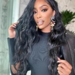 Porsha Williams Guobadia Instagram - 🧿🔥Hair: @gonakedhair gone eat 🔥 Earrings: @houseofemmanuele 🫶