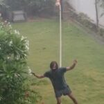 Pranav Mohanlal Instagram - Some rainy-day reverse slacklining :) #slacklining #lifeinanutshell #rainyday