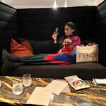 Puja Gupta Instagram - All set to come back to Bharat 🇮🇳 to my family and to my jaans 🐶 🐕 ✈️ 🧳 The Virgin Atlantic Clubhouse @ JFK