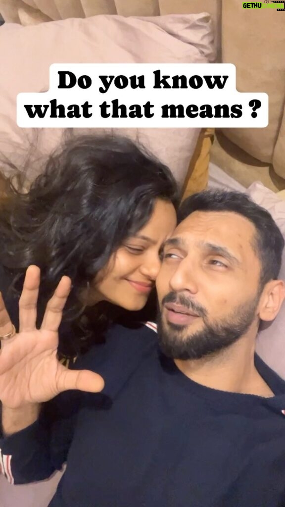 Punit Pathak Instagram - When she’s out of town ! We are in a long distance REEL-ationship ! . @nidhimoonysingh . #husband #wife #missing #missingyou #love #fun #pyaar #masti #couplegoals #psenitak #instadaily #instareels
